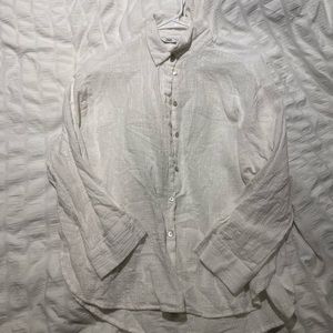 White Zara Button Up size M